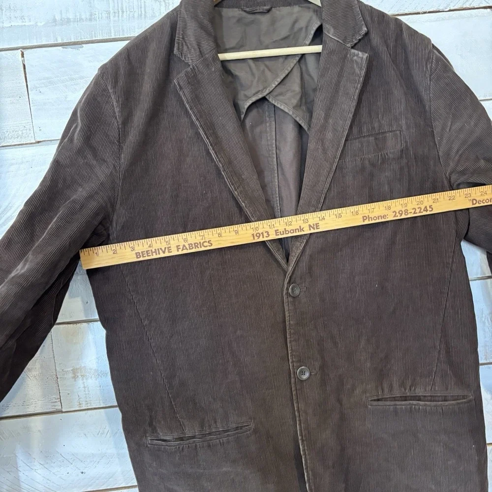Old Navy Surplus Company Corduroy Jacket Blazer Men's XL Brown Y2K‎ Academia